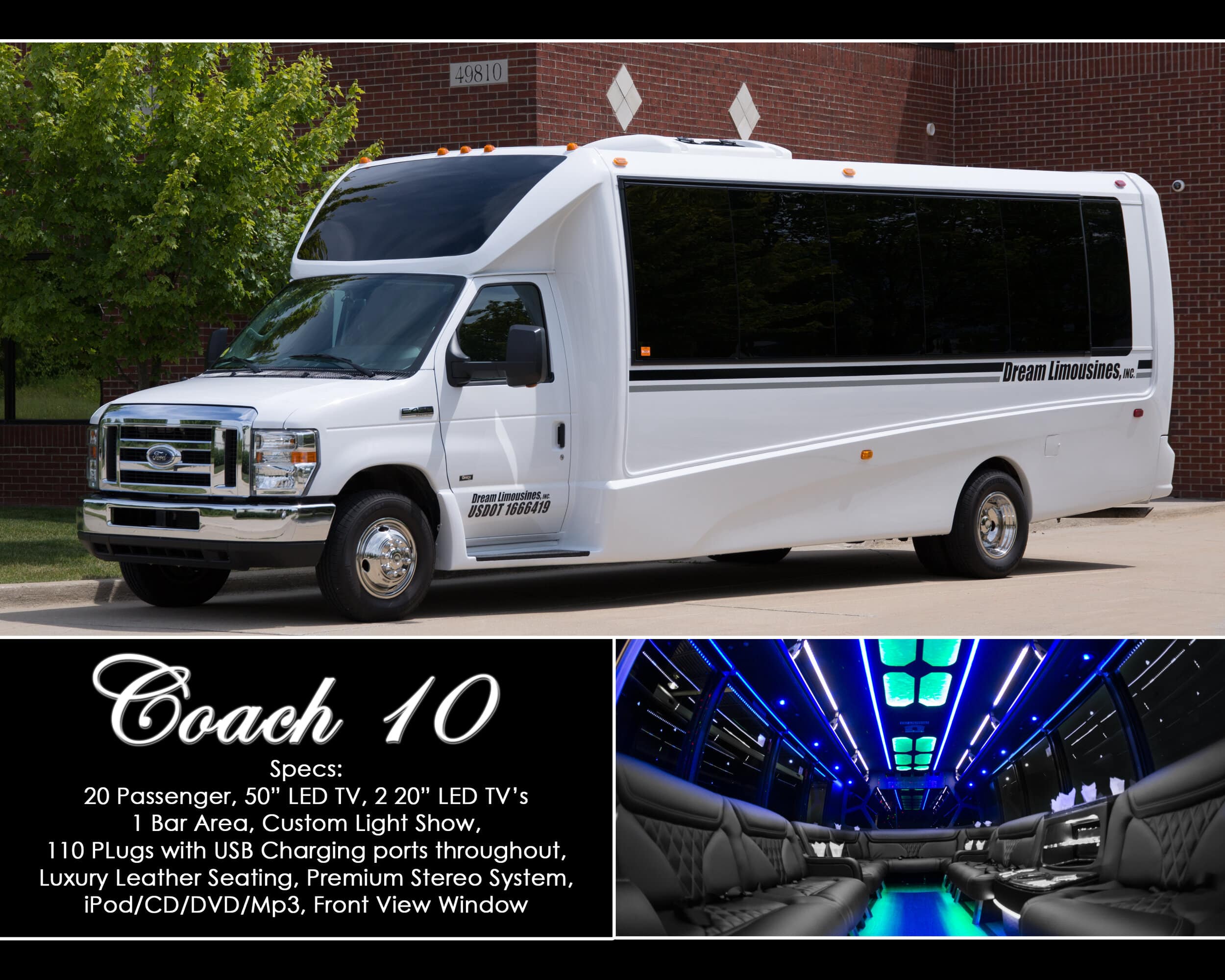 Coach 10 Party Bus