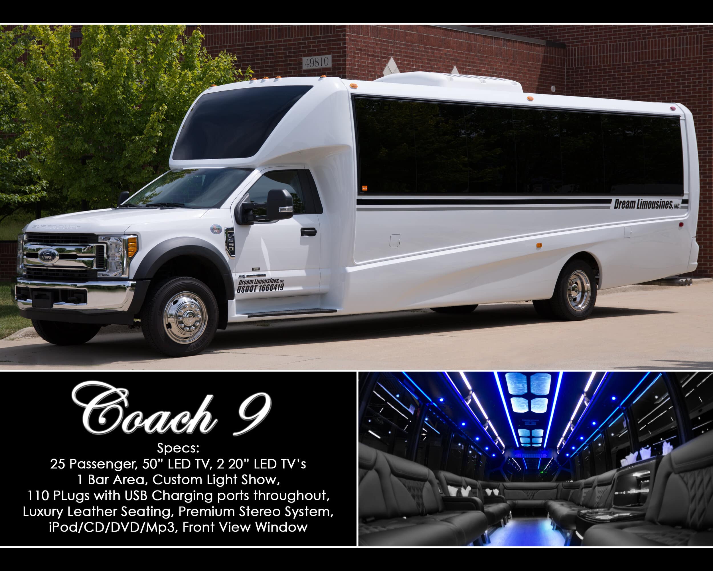 Coach 9 Party Bus