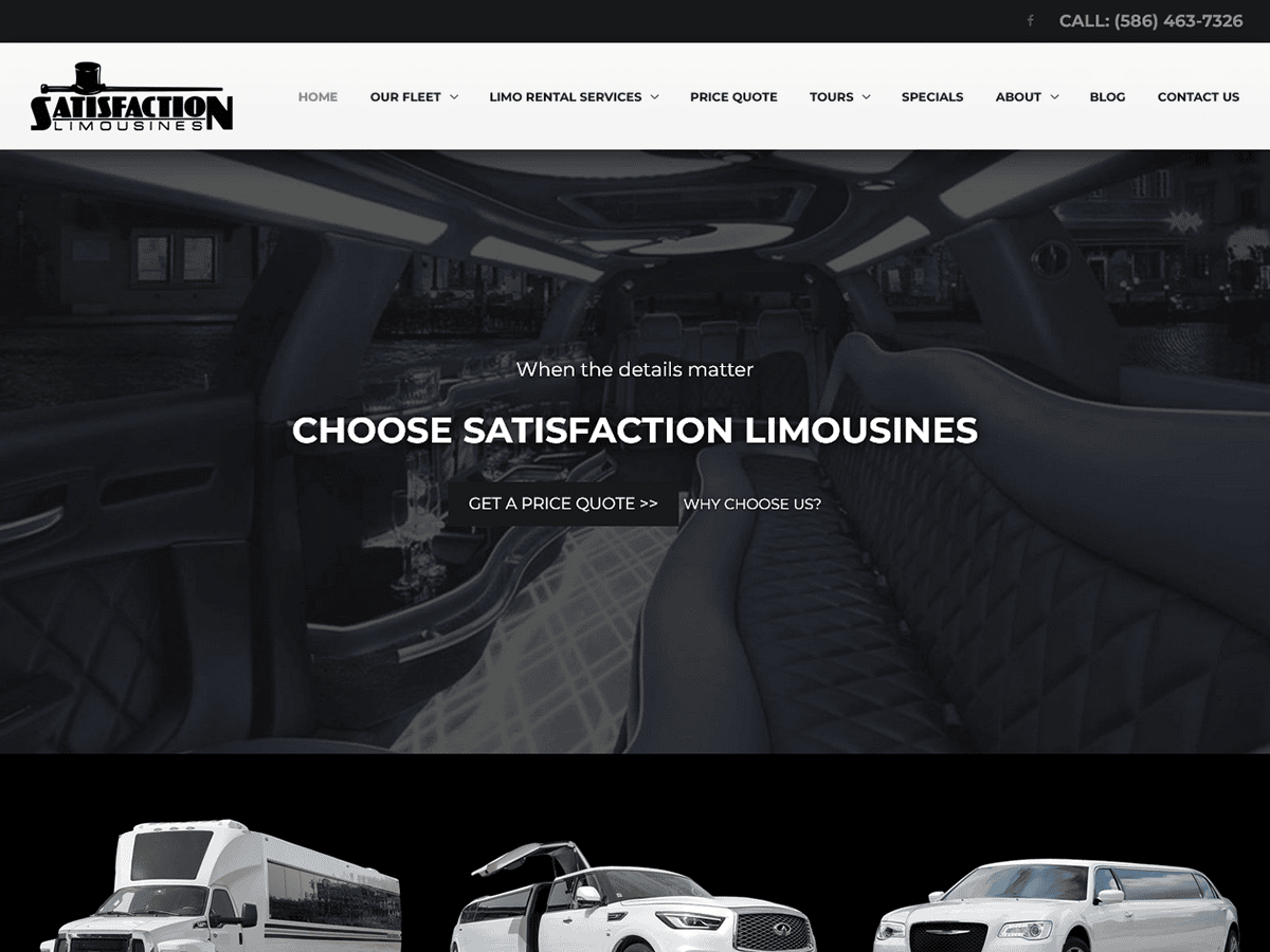 Satisfaction Limousines Launches New Website